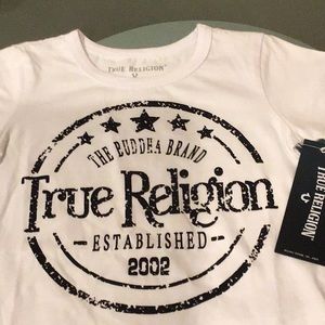 NWT Authentic True Religion Boys Shirt White